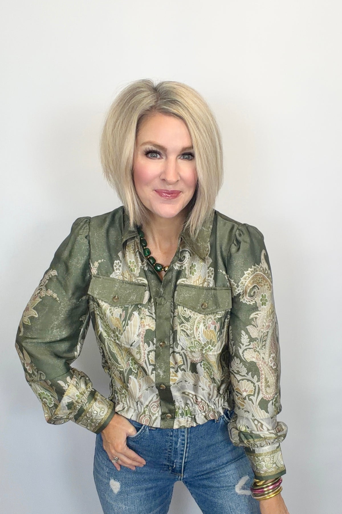 Gilded Paisley Blouse