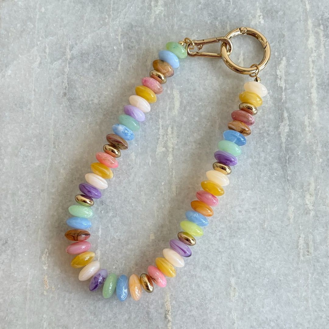 Confetti Beaded Bag Charm