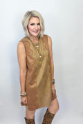 Smitten in Suede Dress