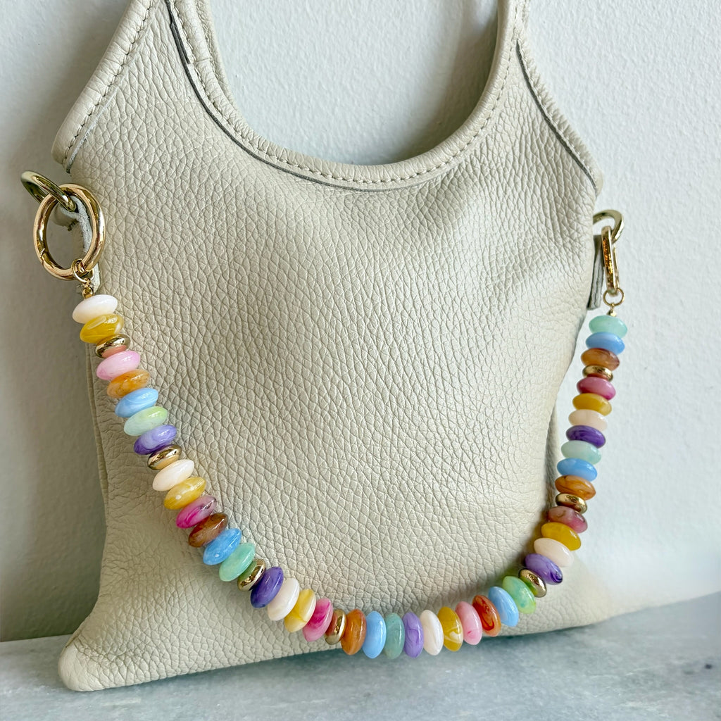 Confetti Beaded Bag Charm