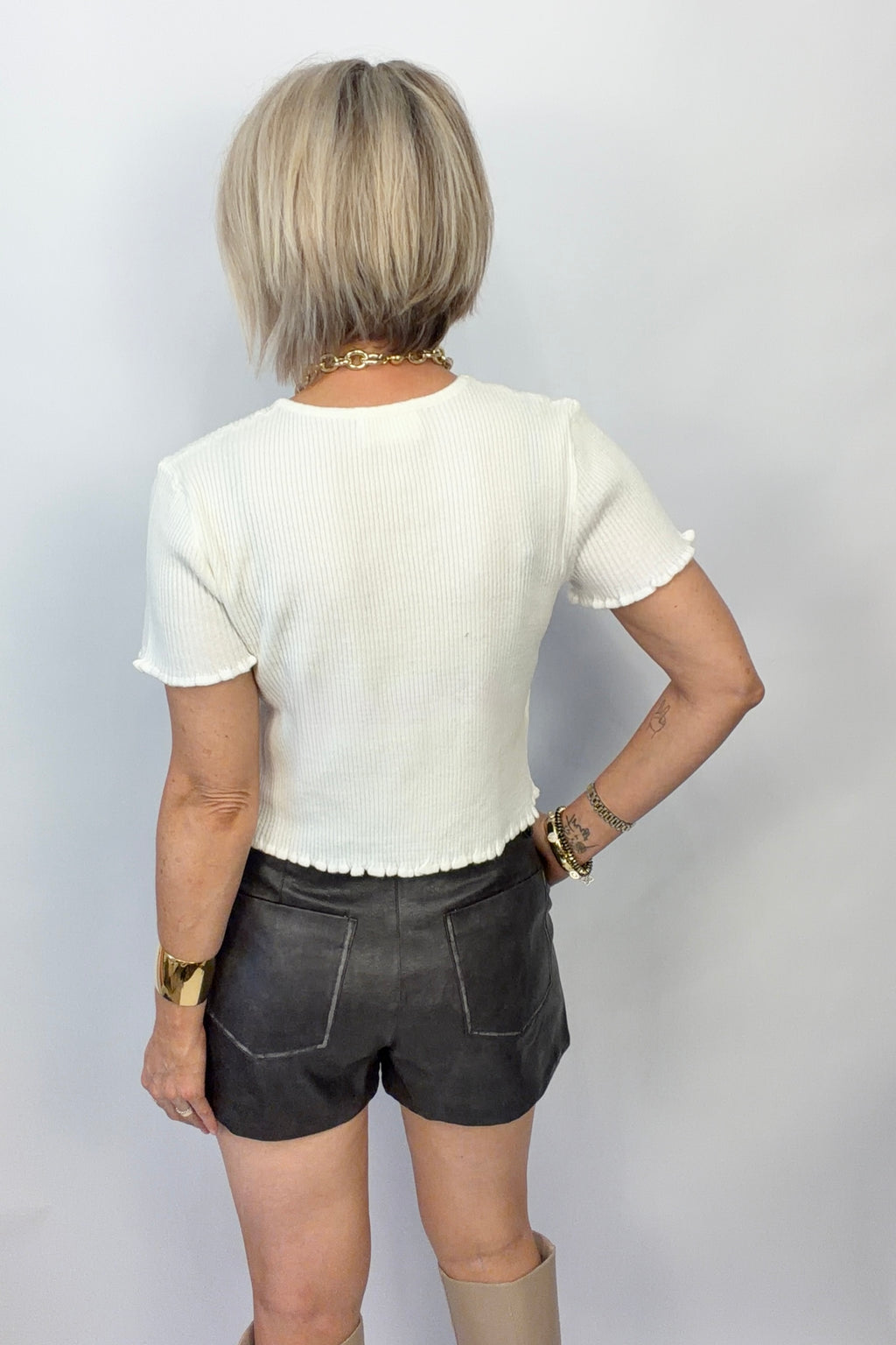 Leather & Luck Skort