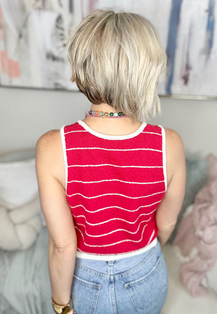 A Fine Line Knit Tank: 2 Colors