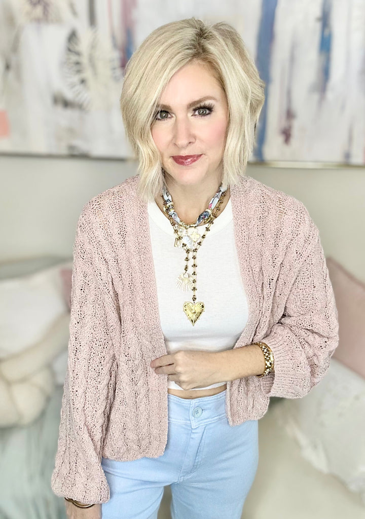 Barely Blushing Shrug