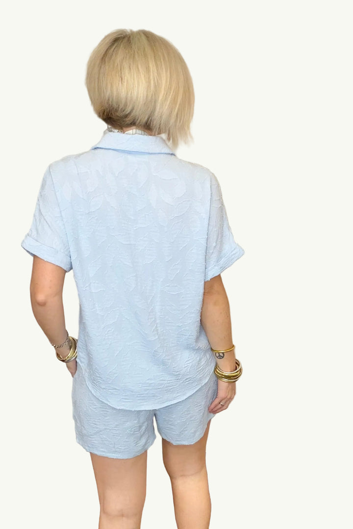 Sky Textured Two-Piece