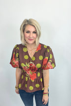 Retro Romance Peplum Blouse