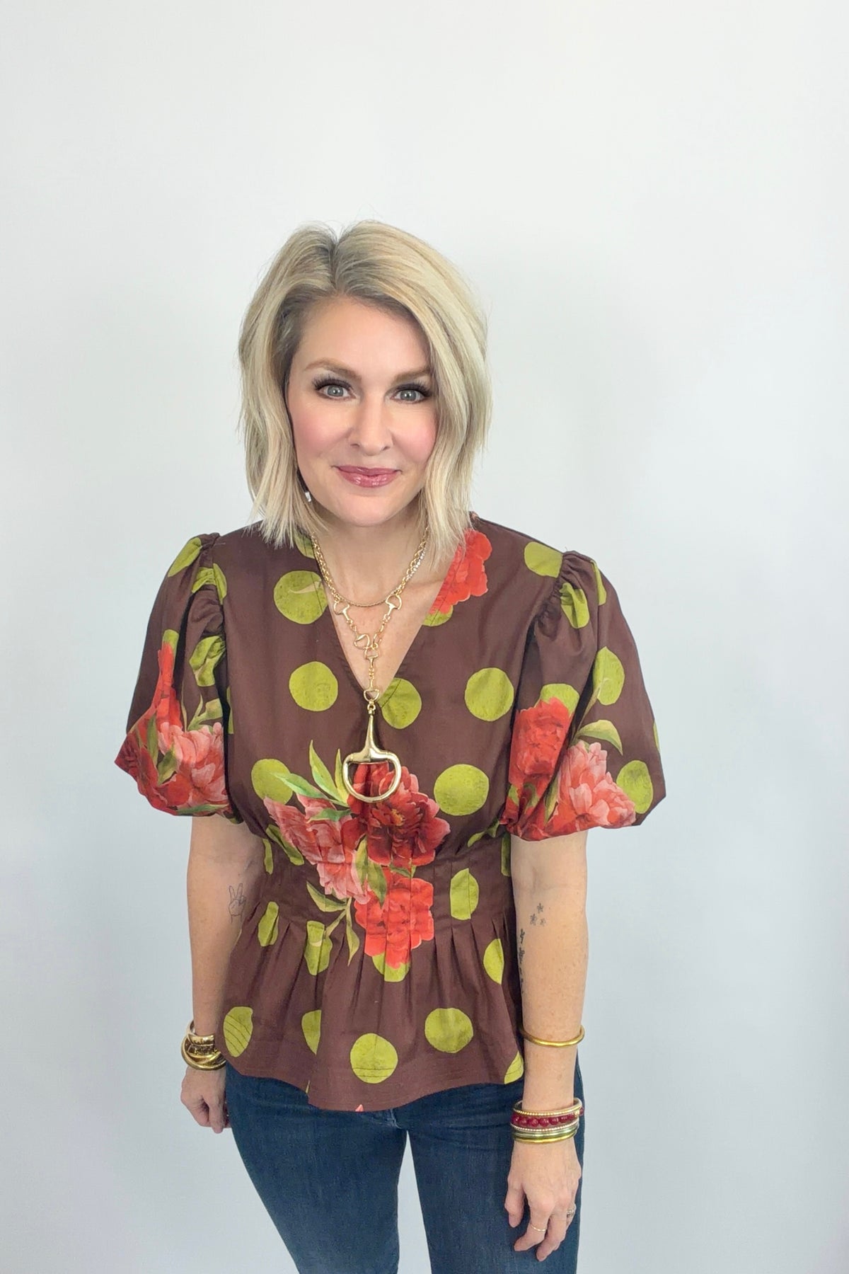Retro Romance Peplum Blouse
