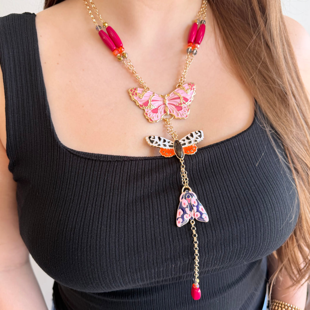 The Flutter Necklace- Two Color Options