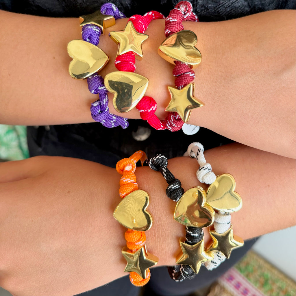 Heartstrings & Stars Wrap Bracelets