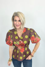 Retro Romance Peplum Blouse