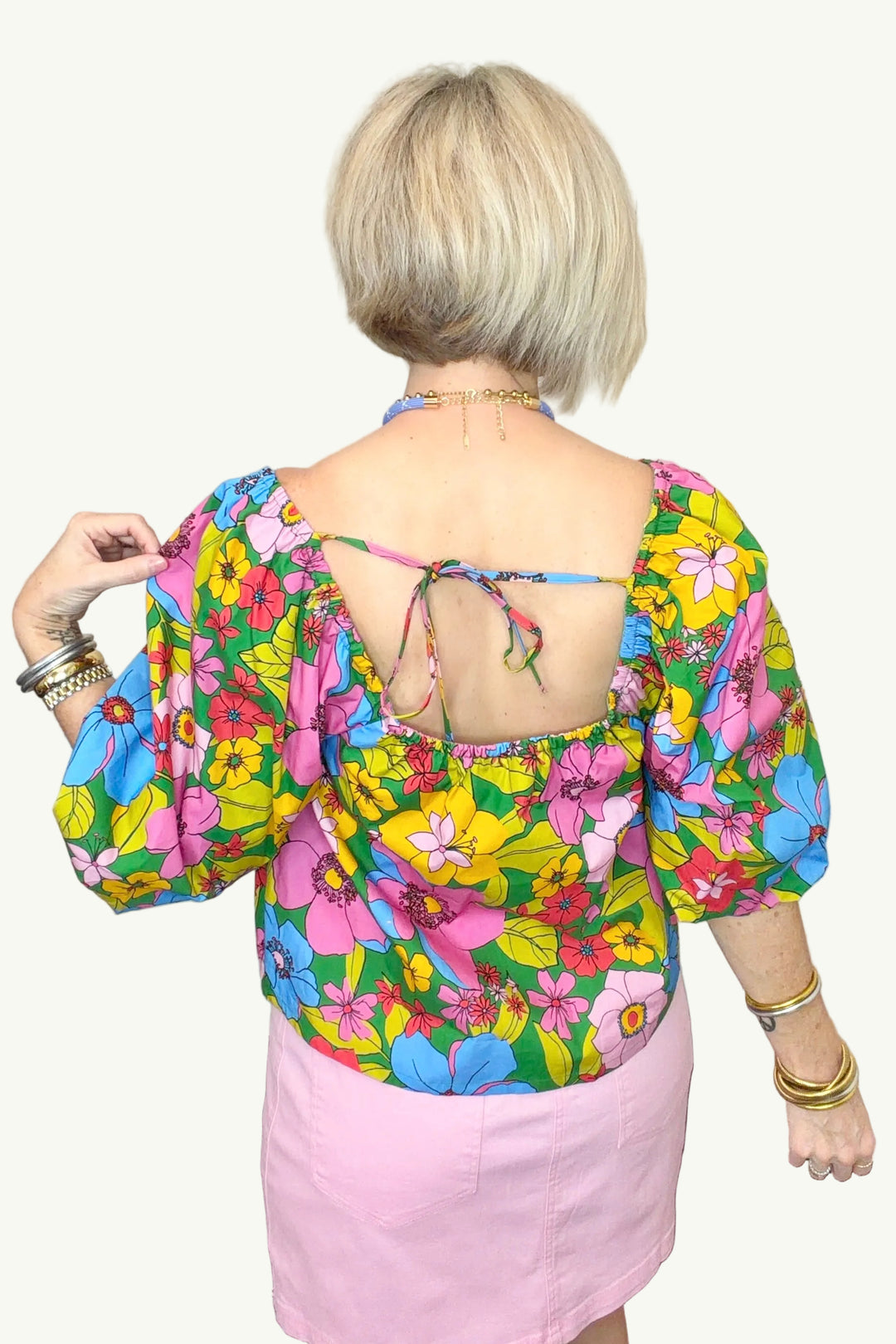 Bloomerang Tie Back Top