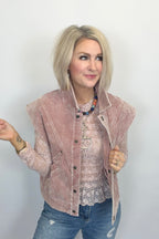 Rose to the Occasion Corduroy Vest