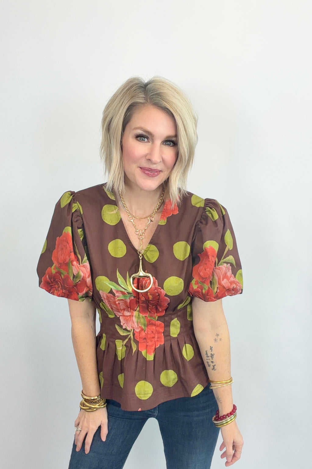 Retro Romance Peplum Blouse