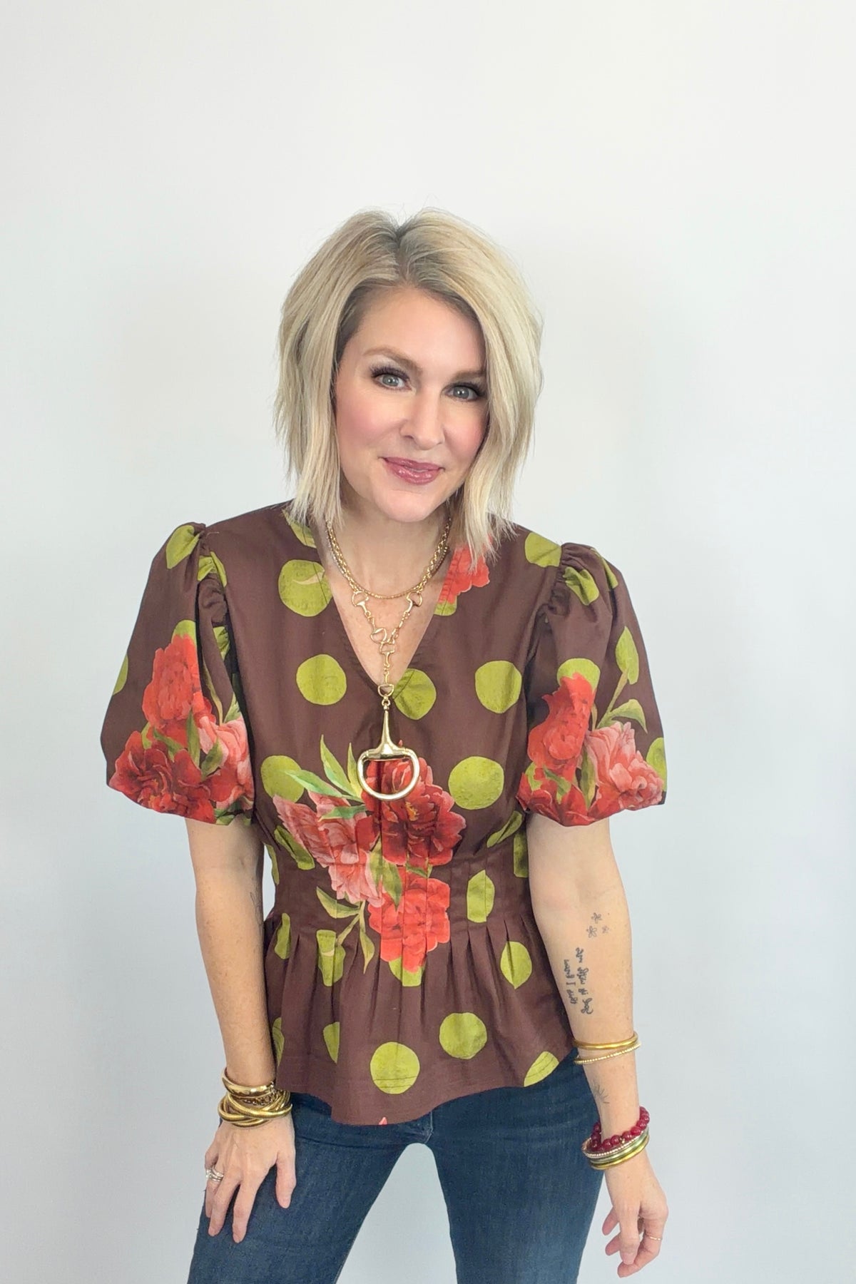 Retro Romance Peplum Blouse
