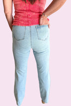 Jeweled Confetti Straight Leg Jean