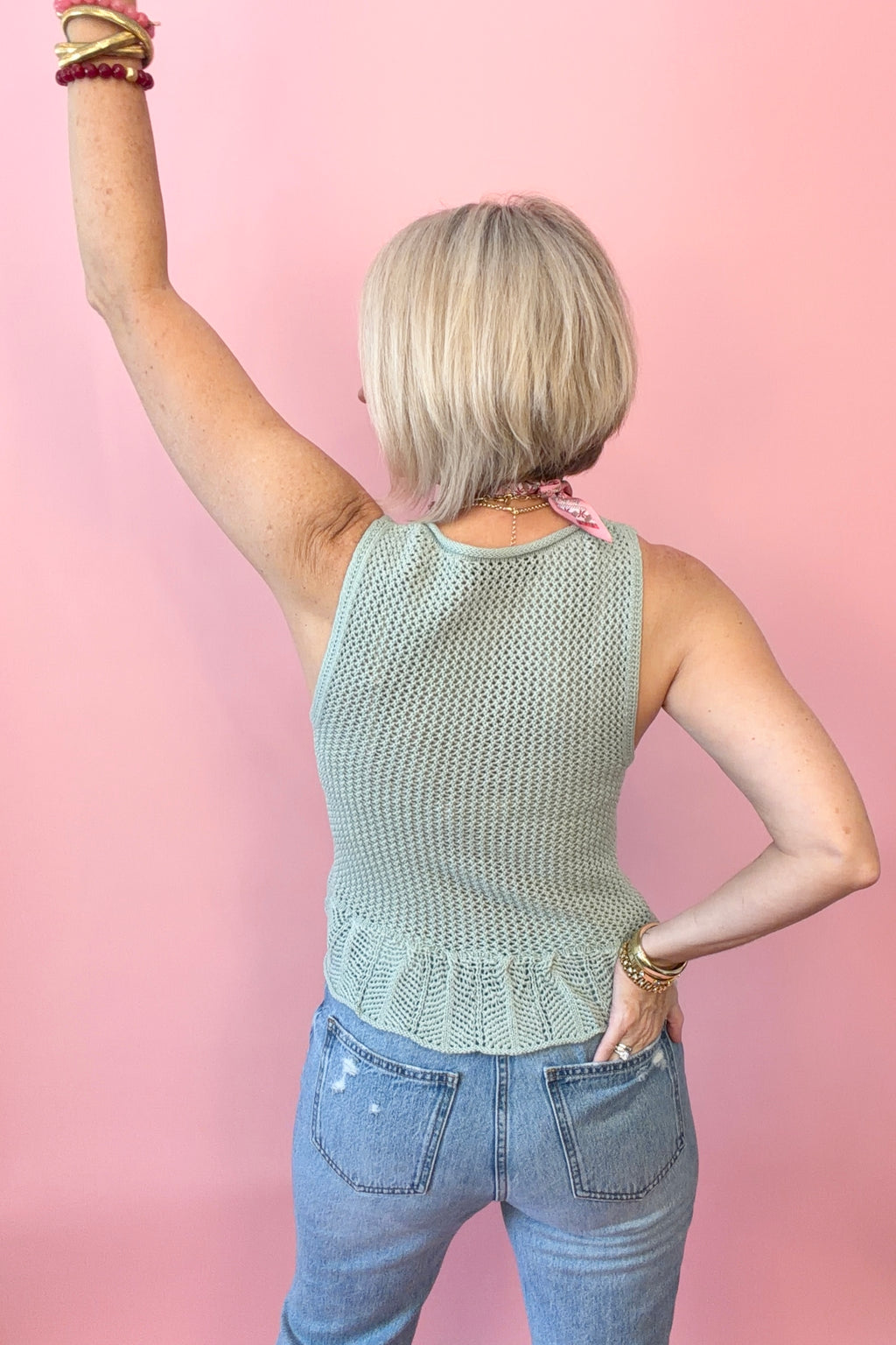 Peplum Perfect Sleeveless Top