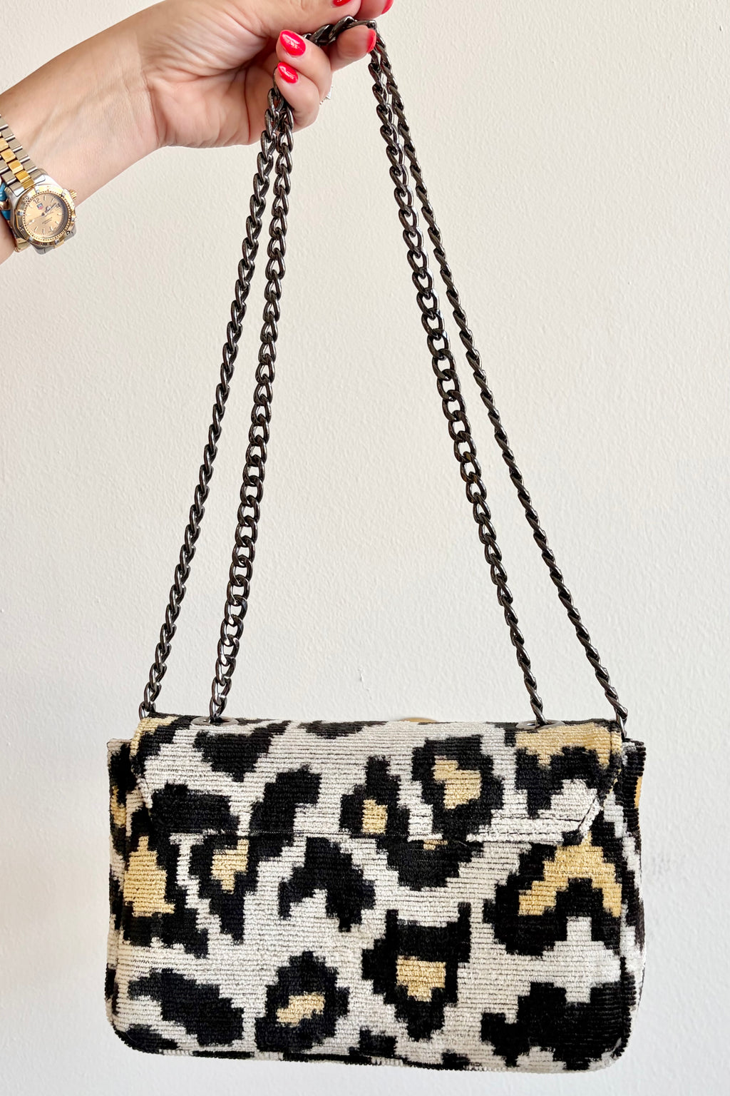 Silk Story Chain Handbag