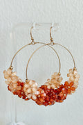 Amber Petal Hoops