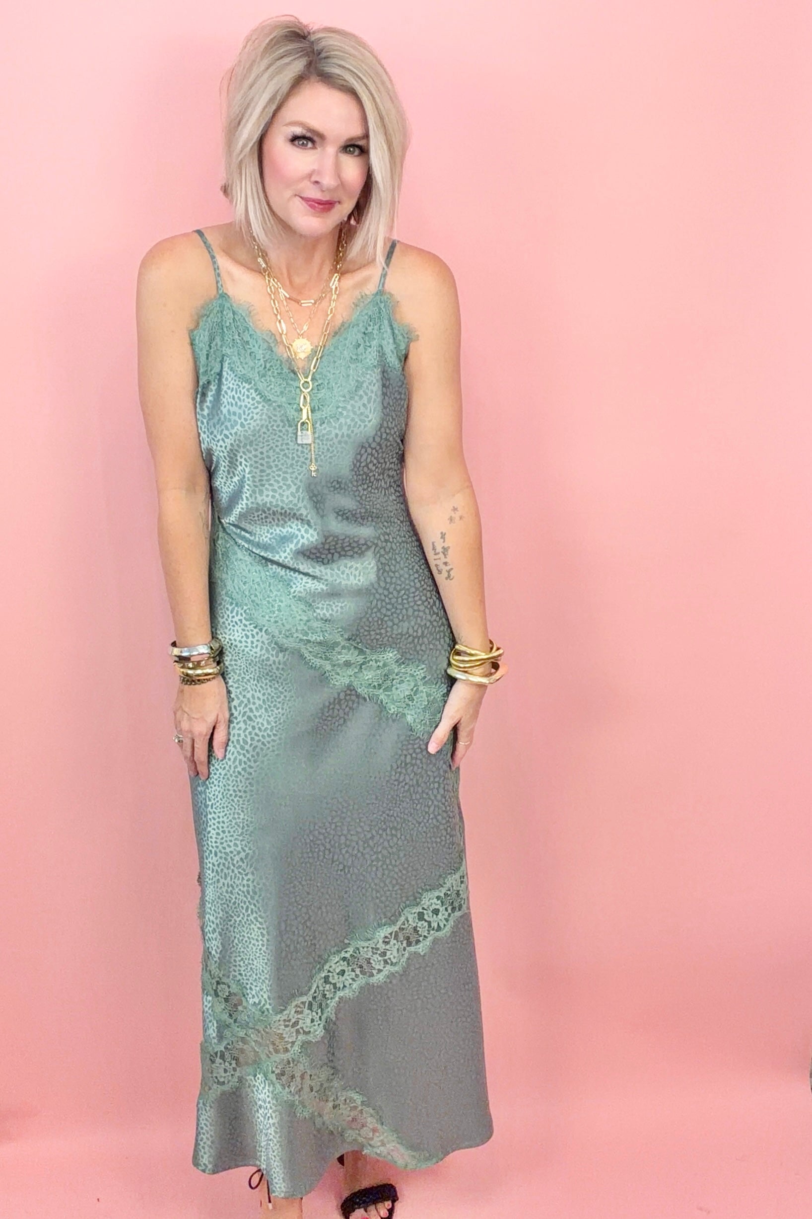 Wild Lace Slip Dress