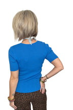 Cobalt Crush Ribbed Top
