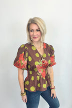 Retro Romance Peplum Blouse