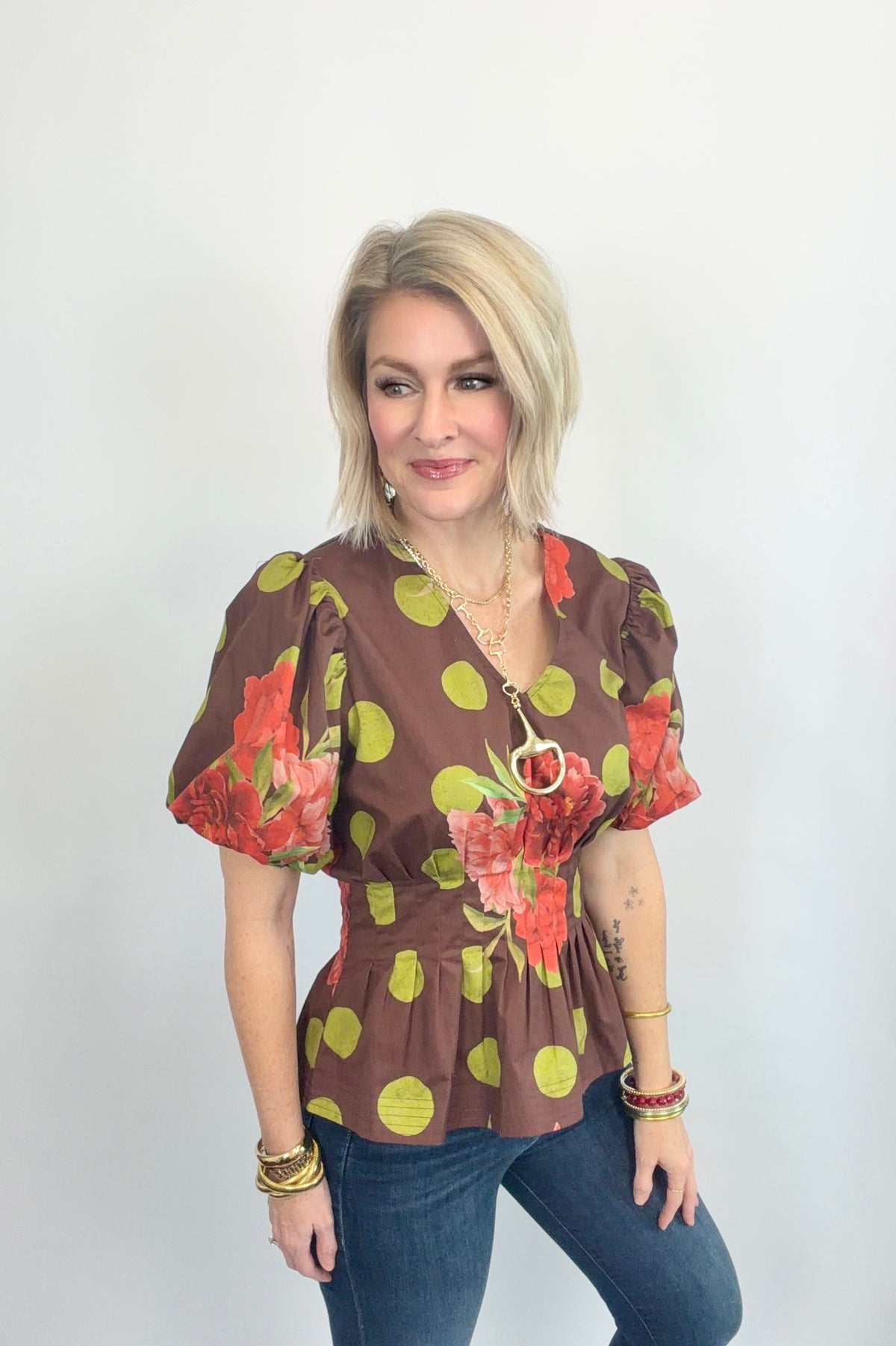 Retro Romance Peplum Blouse