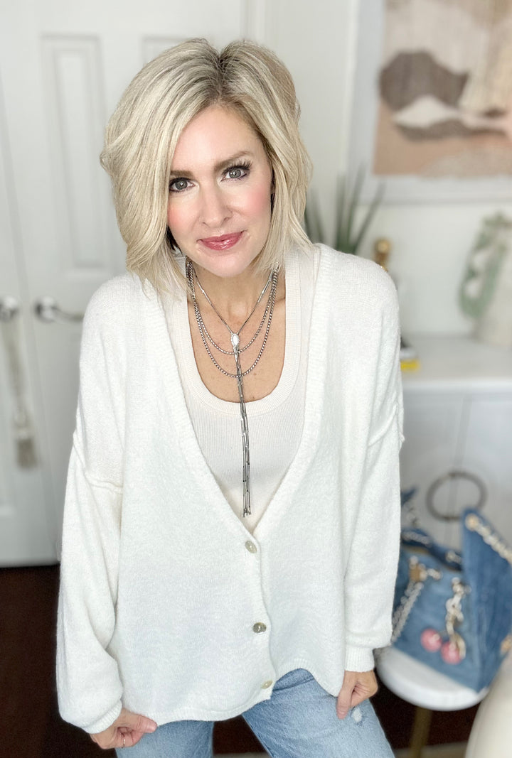 SIMPLY YES ITALIAN CARDIGAN : 2 COLORS