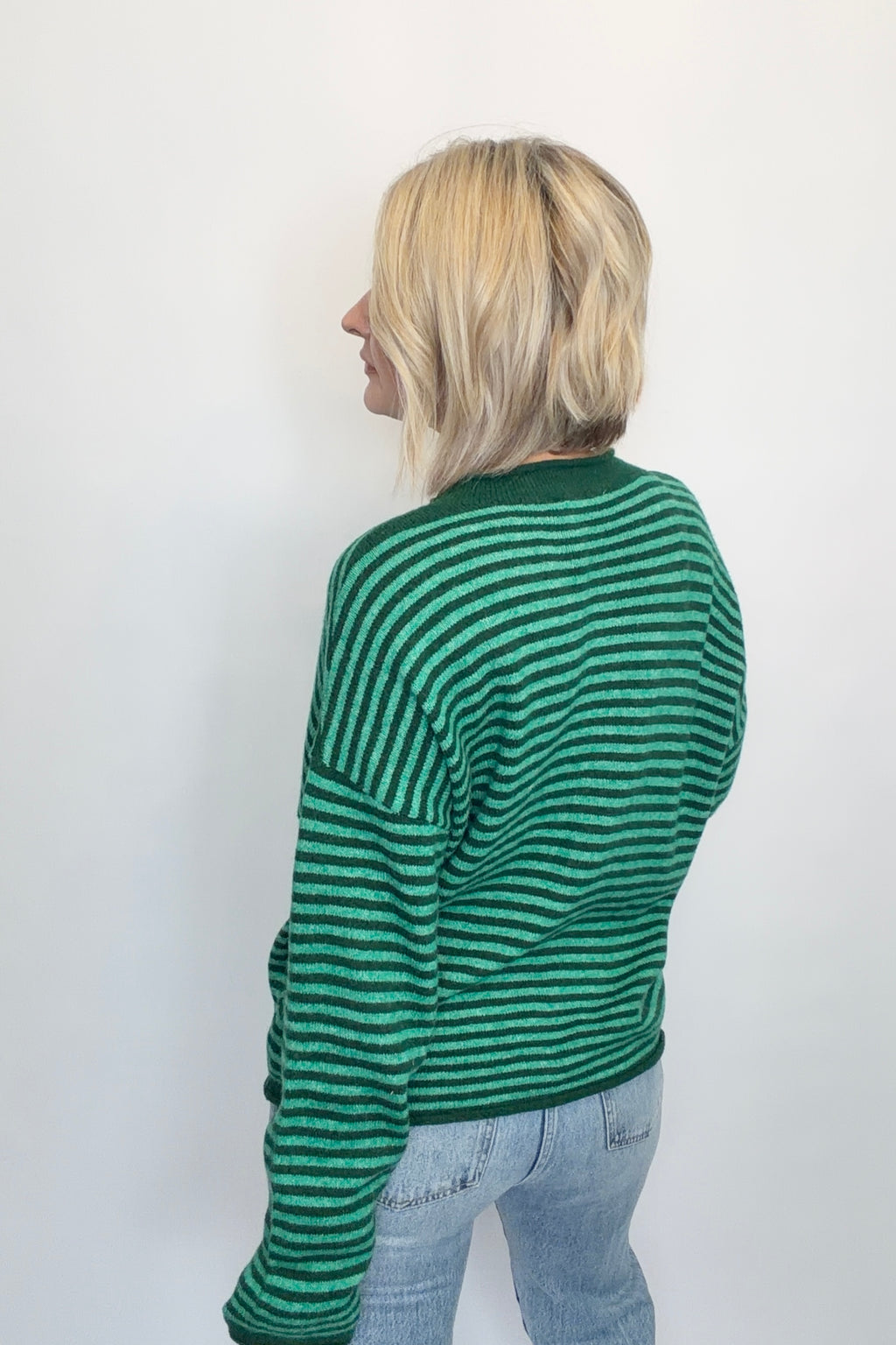 Evergreen Edit Striped Cardigan