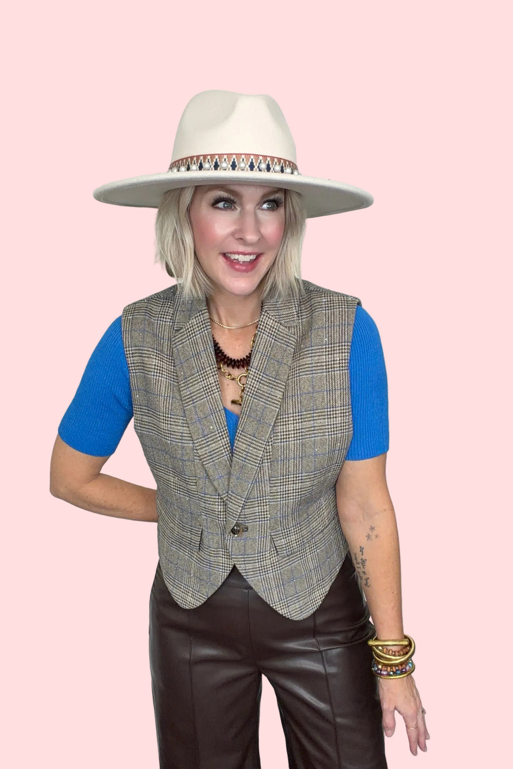 Starlit Suiting Plaid Vest