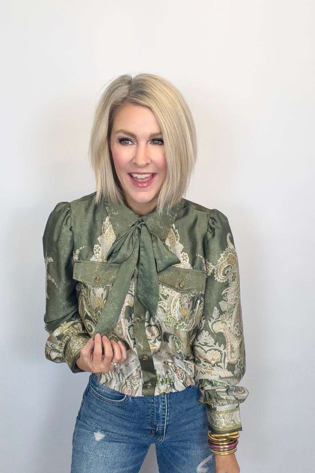 Gilded Paisley Blouse