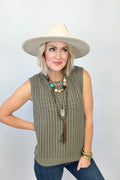 Olive Forever Knit Top