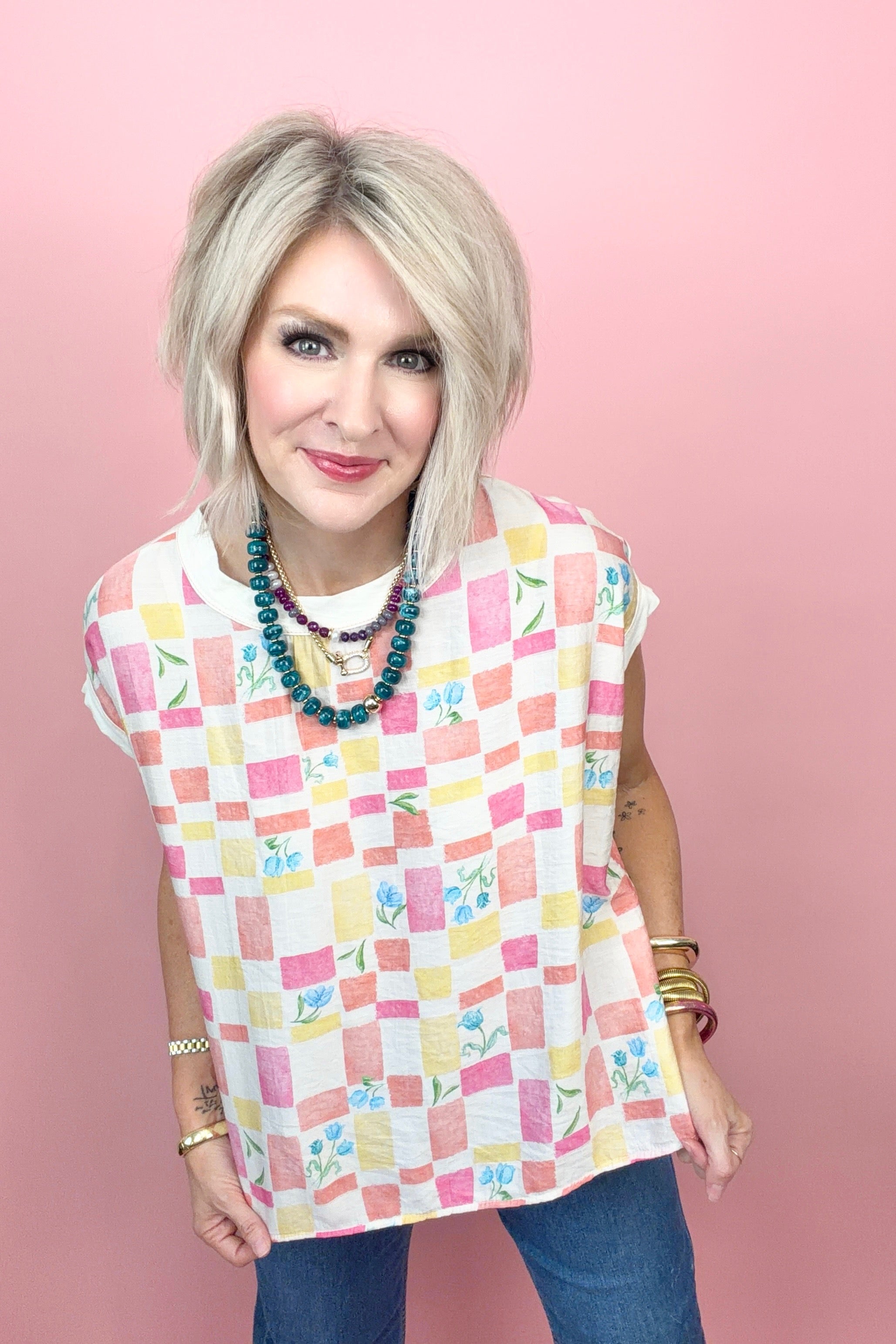 Patchwork Petal Top