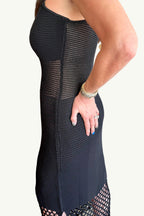 Black Magic Crochet Maxi Dress