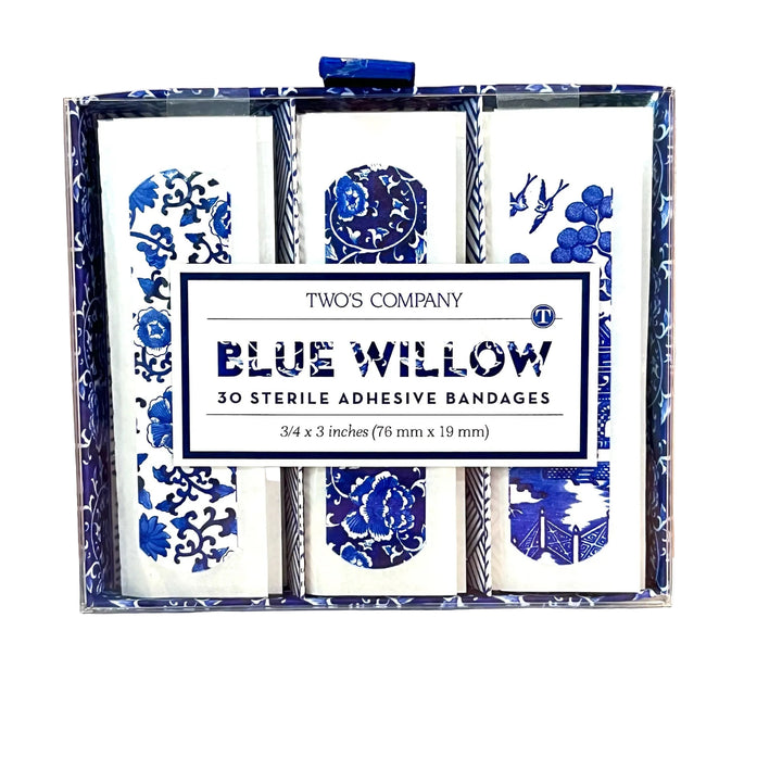 Blossom Bandage Packs- 30 Sterile Adhesive Bandages- Two Options( Floral Fix & Blue Willow)
