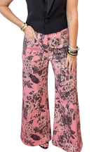 Pretty in Pink Floral Jeans
