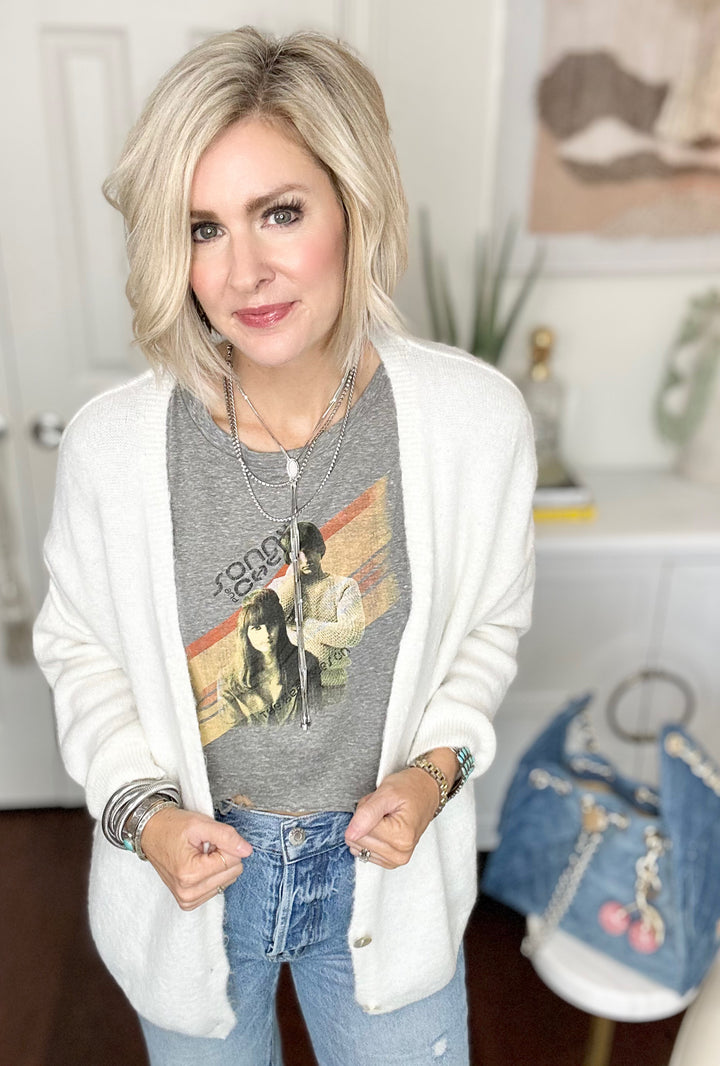 SIMPLY YES ITALIAN CARDIGAN : 2 COLORS