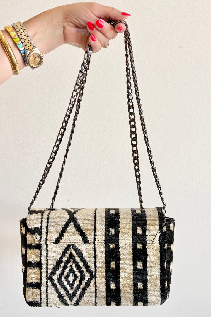 Silk Story Chain Handbag