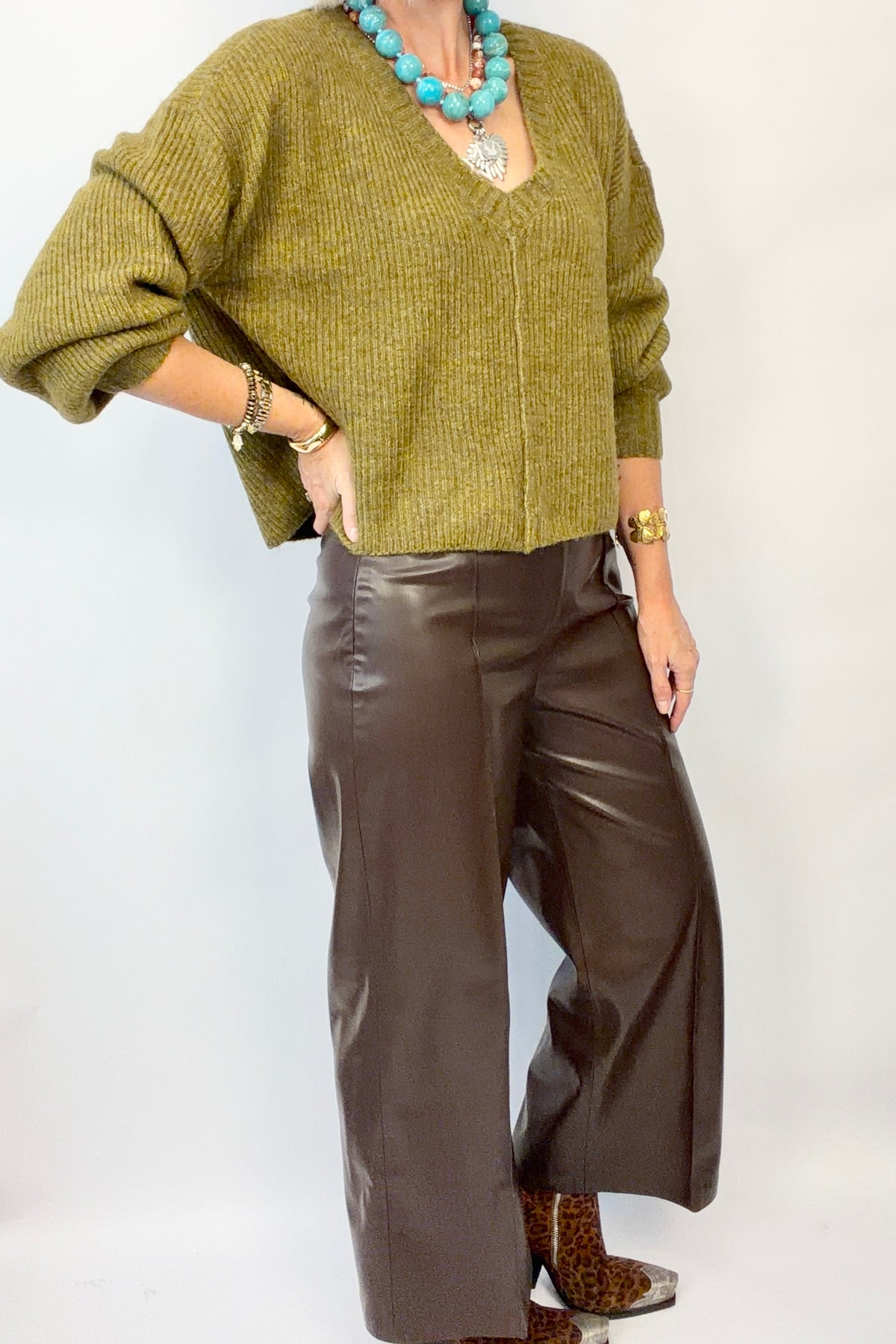 Downtown Drama Leather Pants
