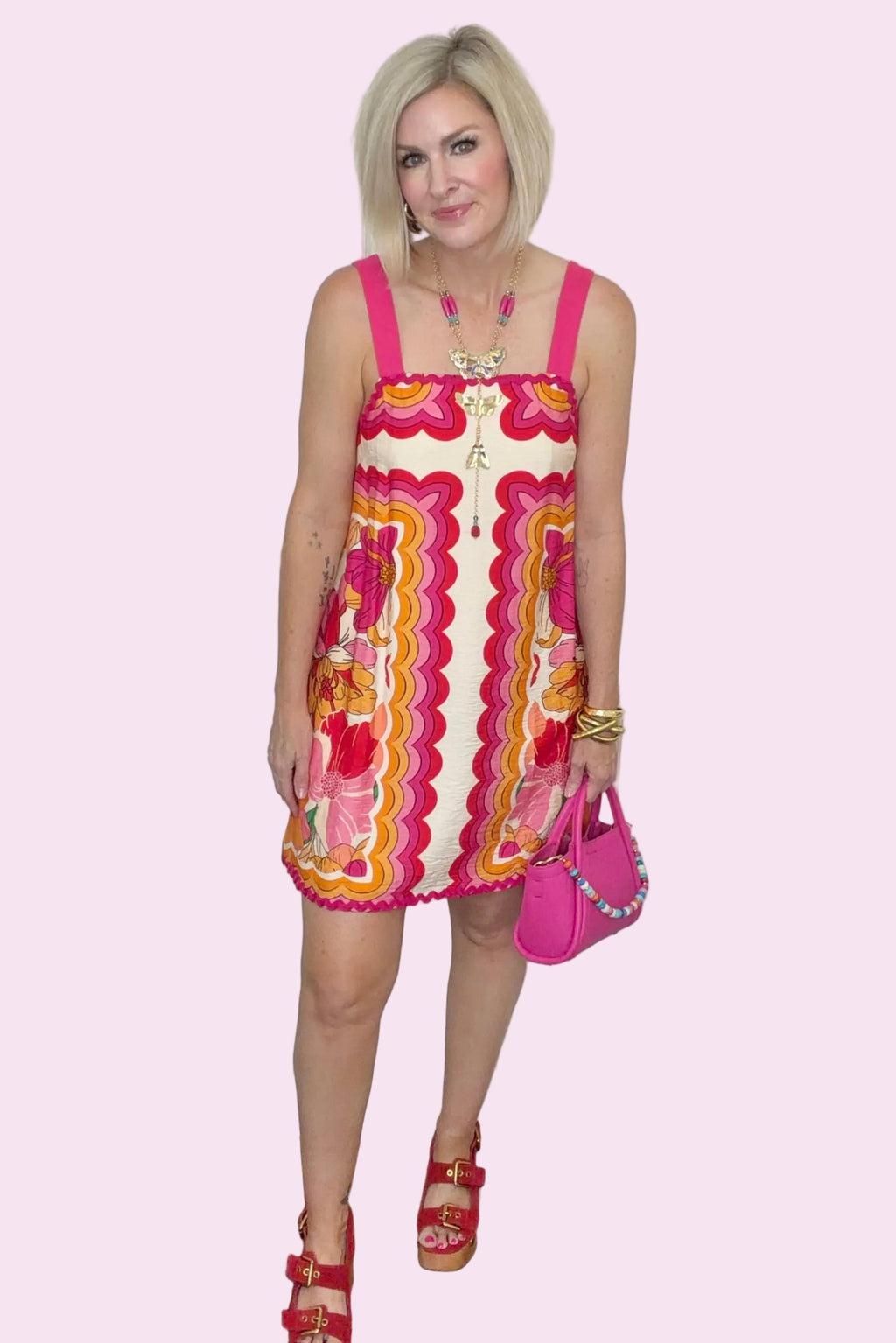 Havana Retro Floral Dress