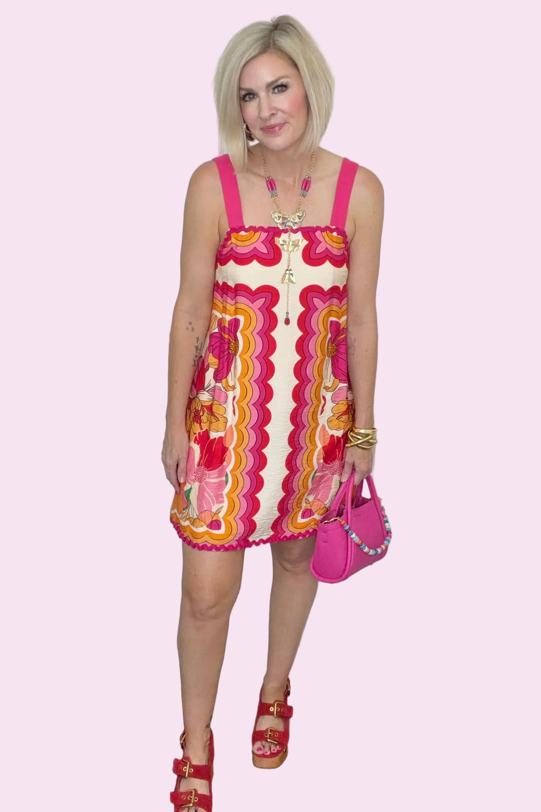 Havana Retro Floral Dress
