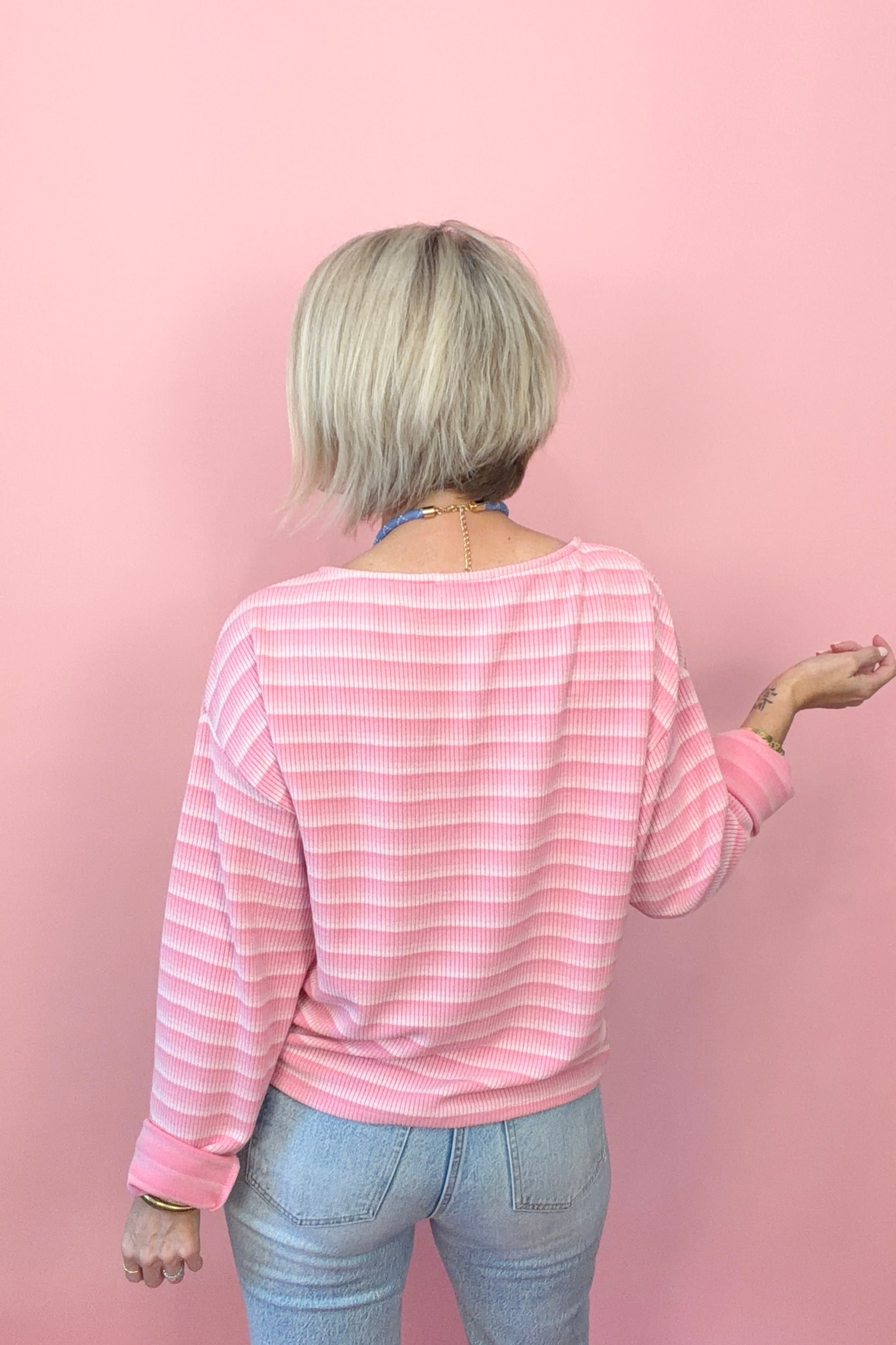 Cotton Candy Stripes Top