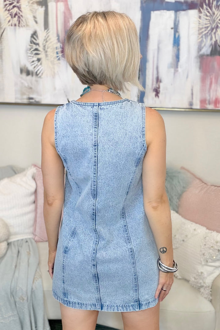 The Go-To Denim Mini Dress
