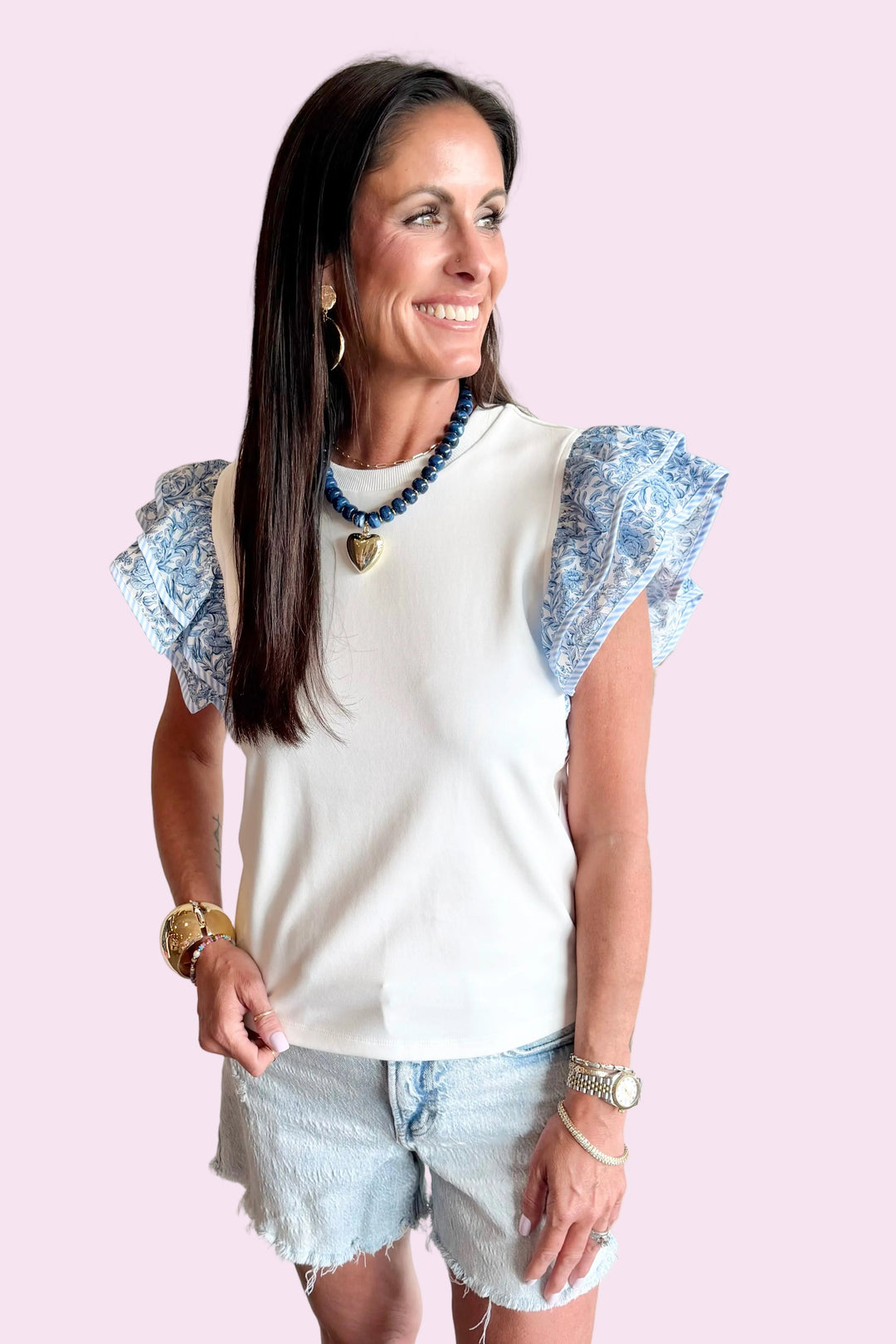 Flutter & Floral Top