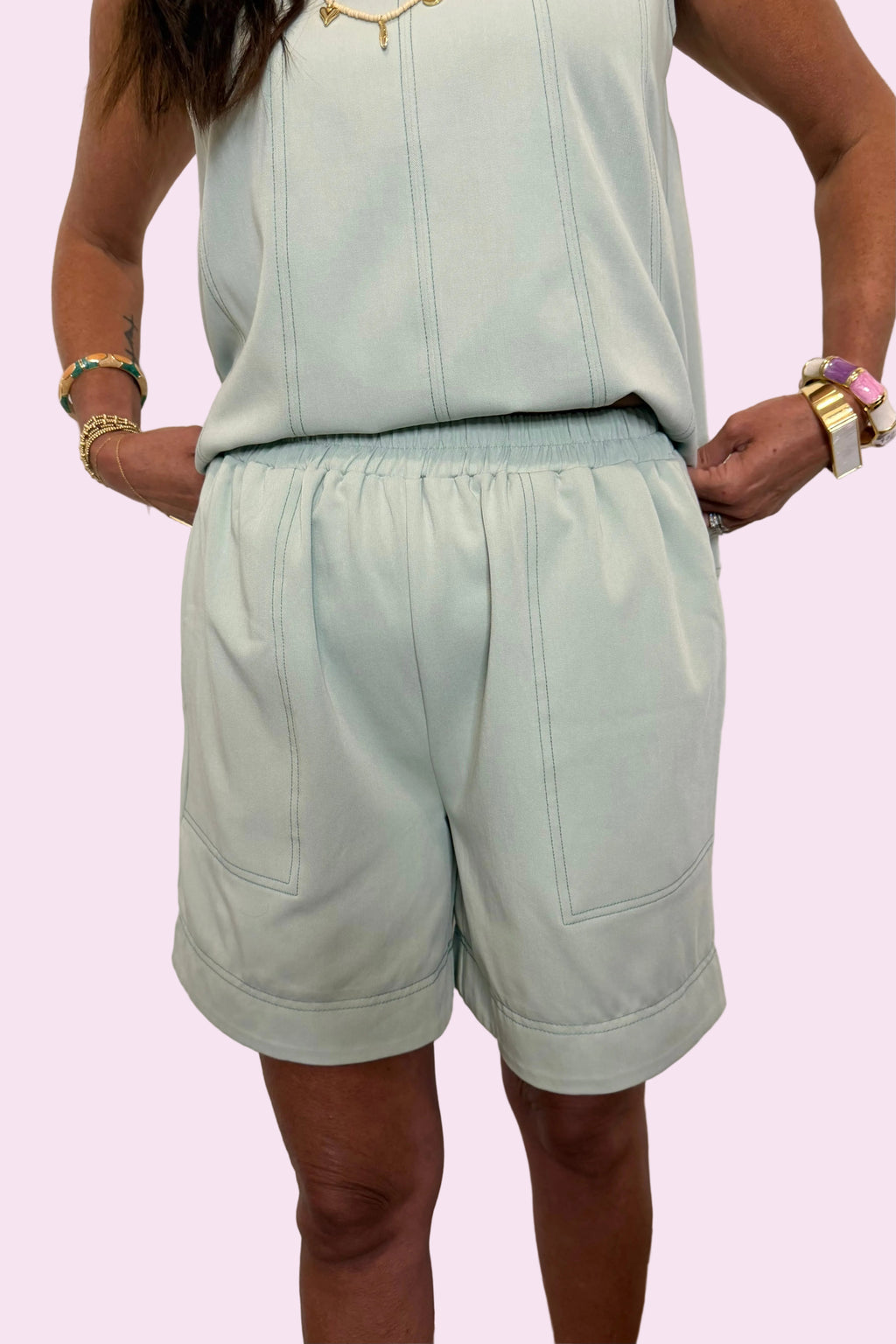Mint Breeze Top & Short Set