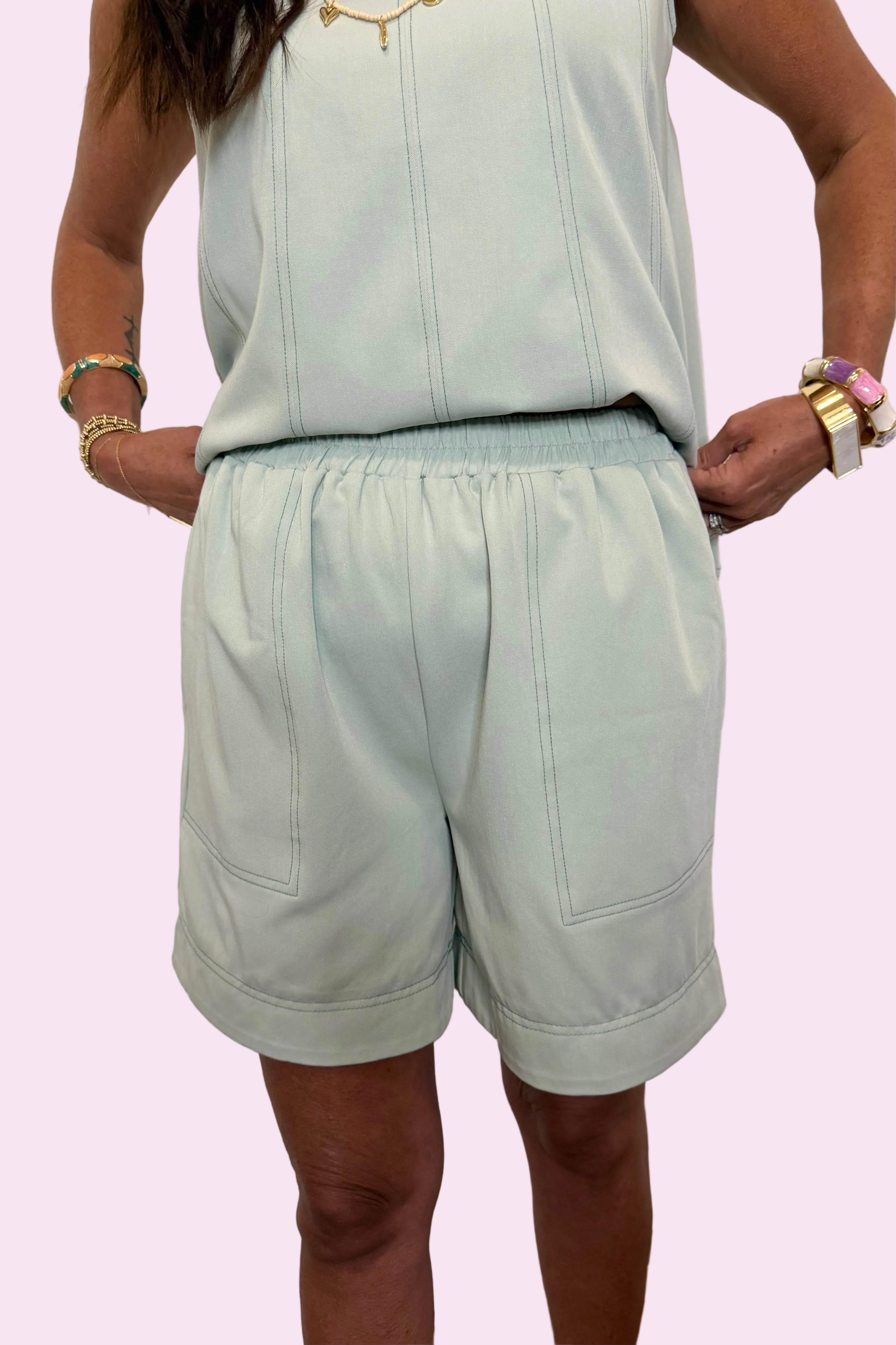 Mint Breeze Top & Short Set