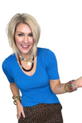 Cobalt Crush Ribbed Top