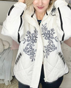 Petal Noir Quilted Jacket
