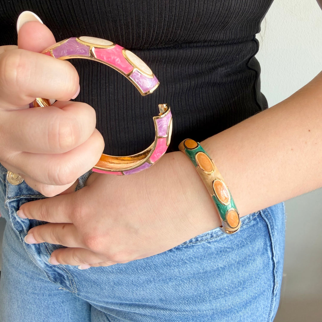 The Millefiori Bangle- Two Color Options
