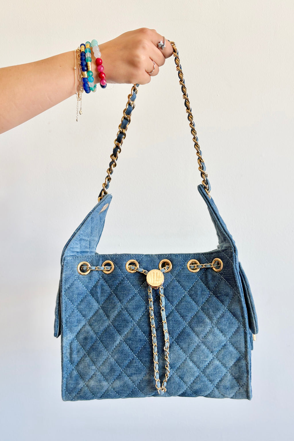 The Runway Denim Handbag