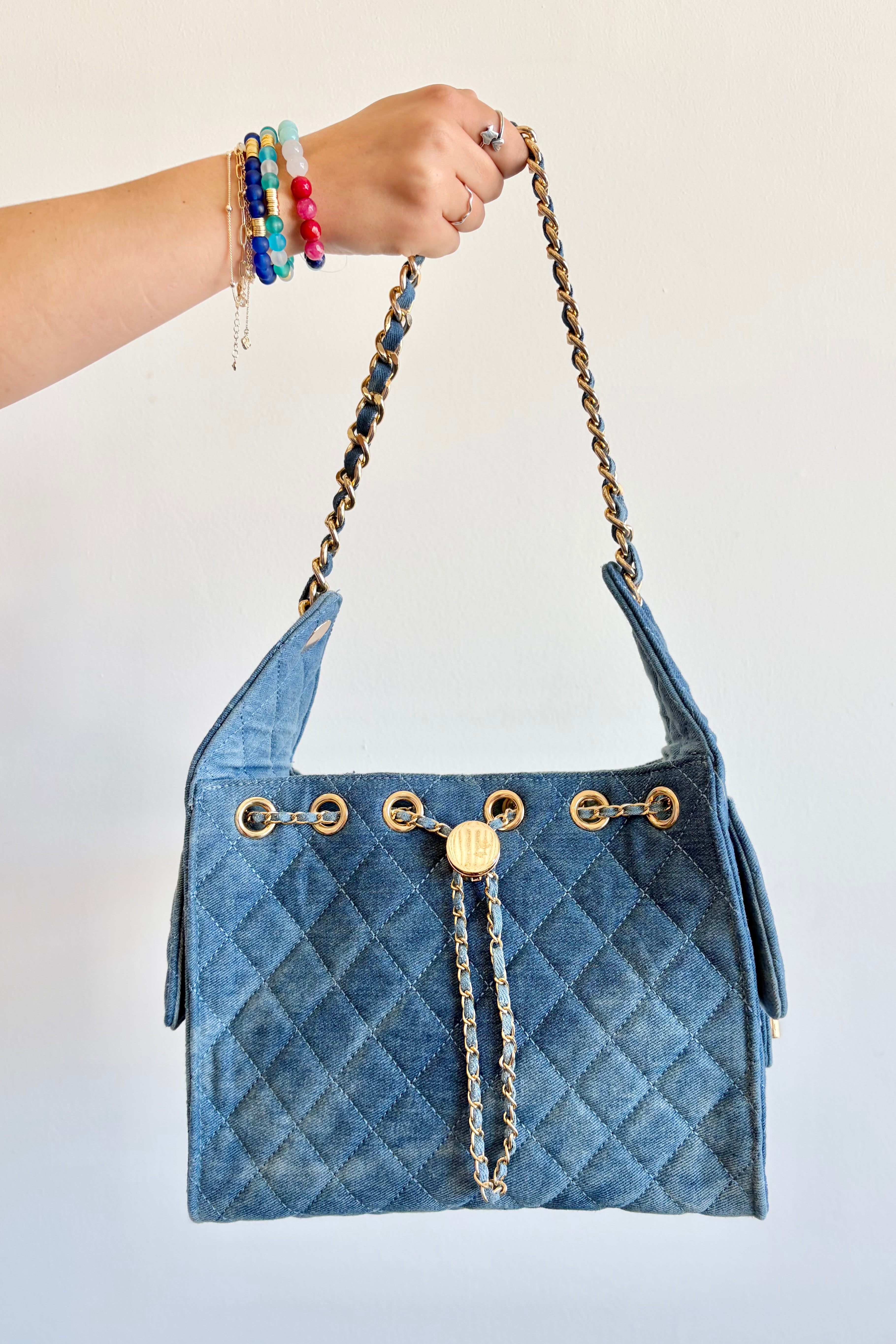 The Runway Denim Handbag