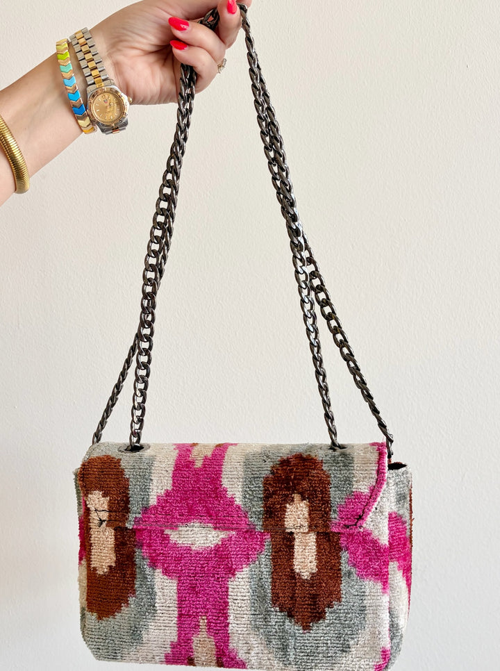 Silk Story Chain Handbag